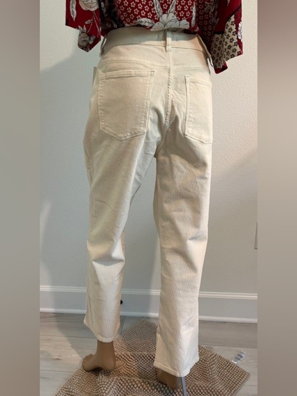 DL1961 Patti Straight Leg Corduroy High Rise Vintage Style Ankle Size 32 NWT - Picture 2 of 16